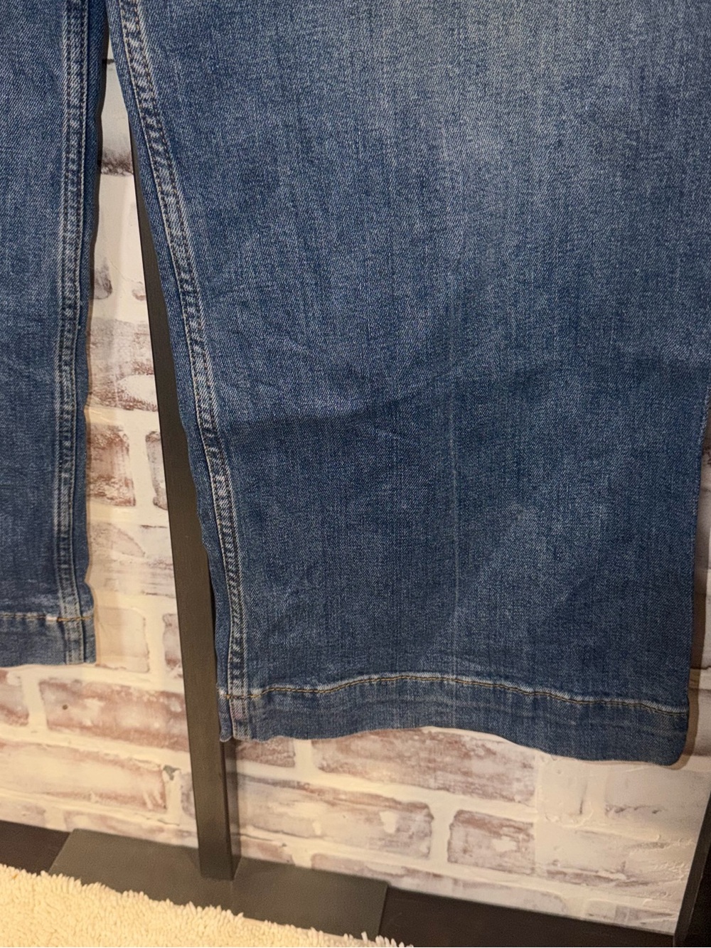 Pilcro Wide-Leg the skipper Relaxed Blue Denim Jeans - Picture 3 of 9